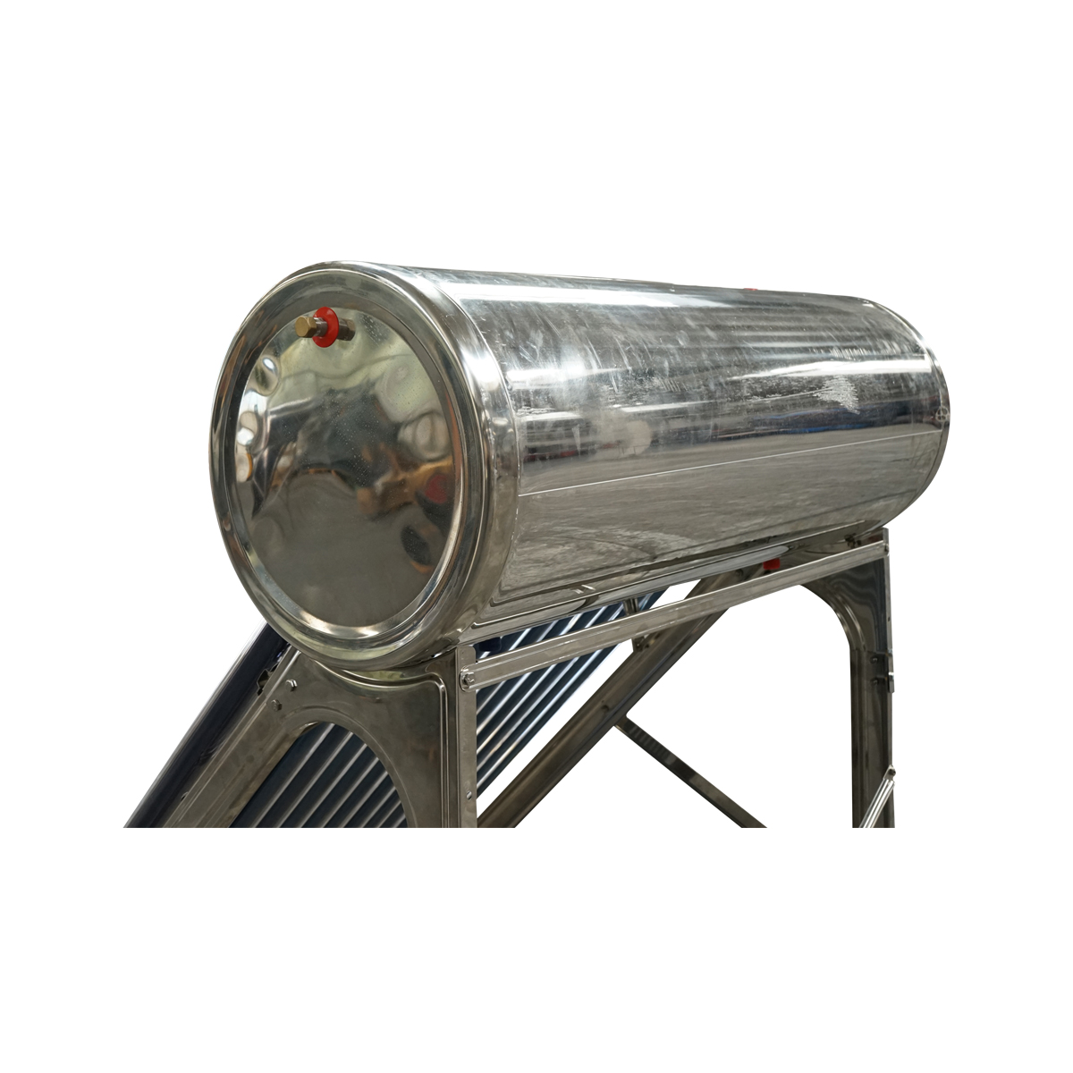 Panou solar nepresurizat inox cu 15 tuburi pentru apa calda, boiler 150L, 1450x490x490mm Breckner Germany - imagine 8