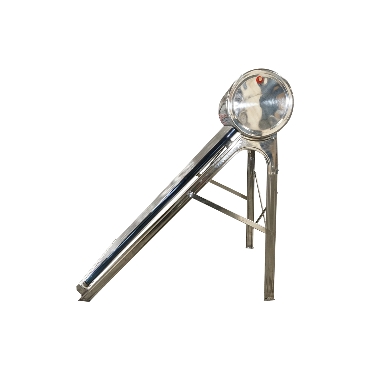 Panou solar nepresurizat inox cu 15 tuburi pentru apa calda, boiler 150L, 1450x490x490mm Breckner Germany - imagine 3