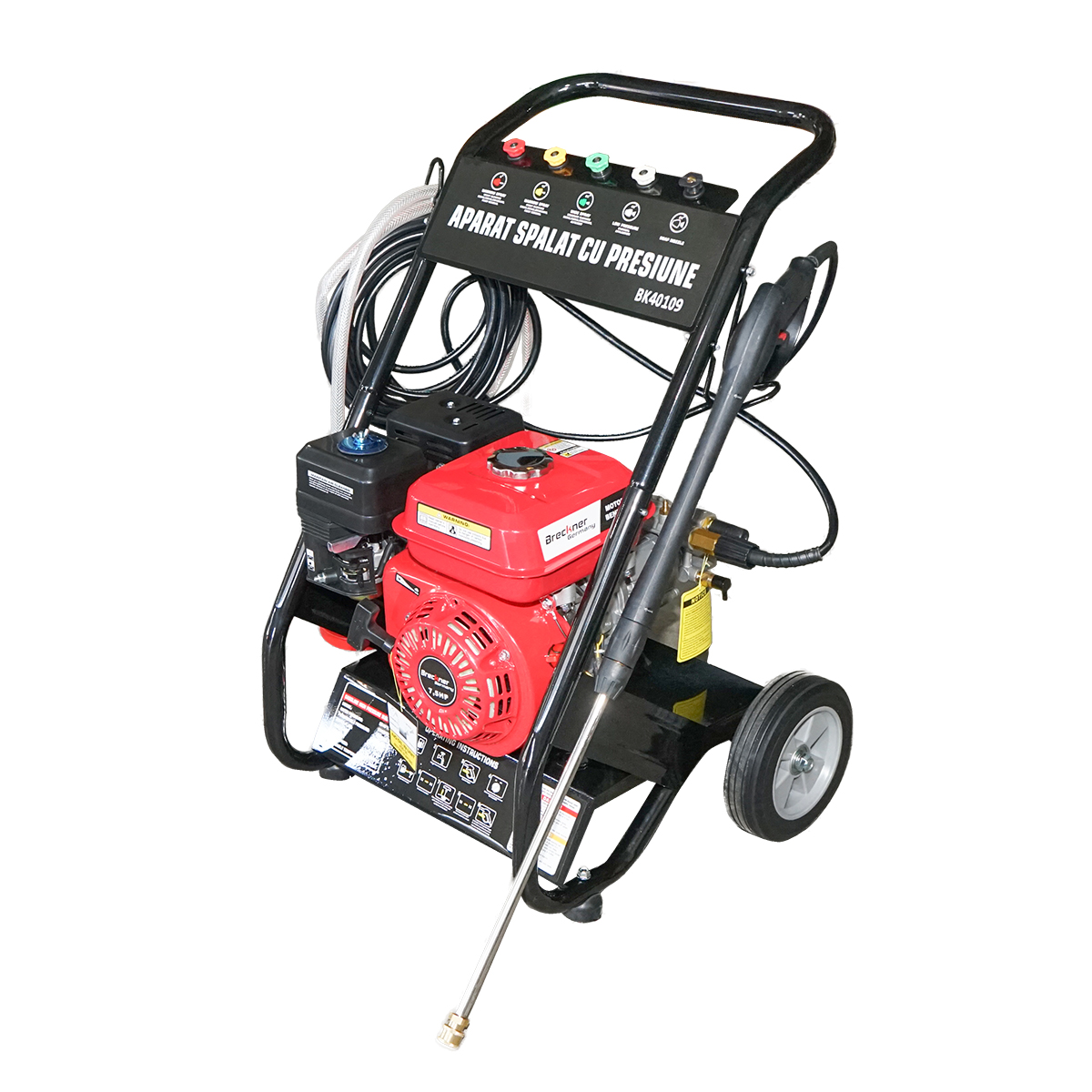 Aparat de spalat cu presiune 7.5CP 18 mpa cu furtun si pistol Breckner Germany - imagine 2