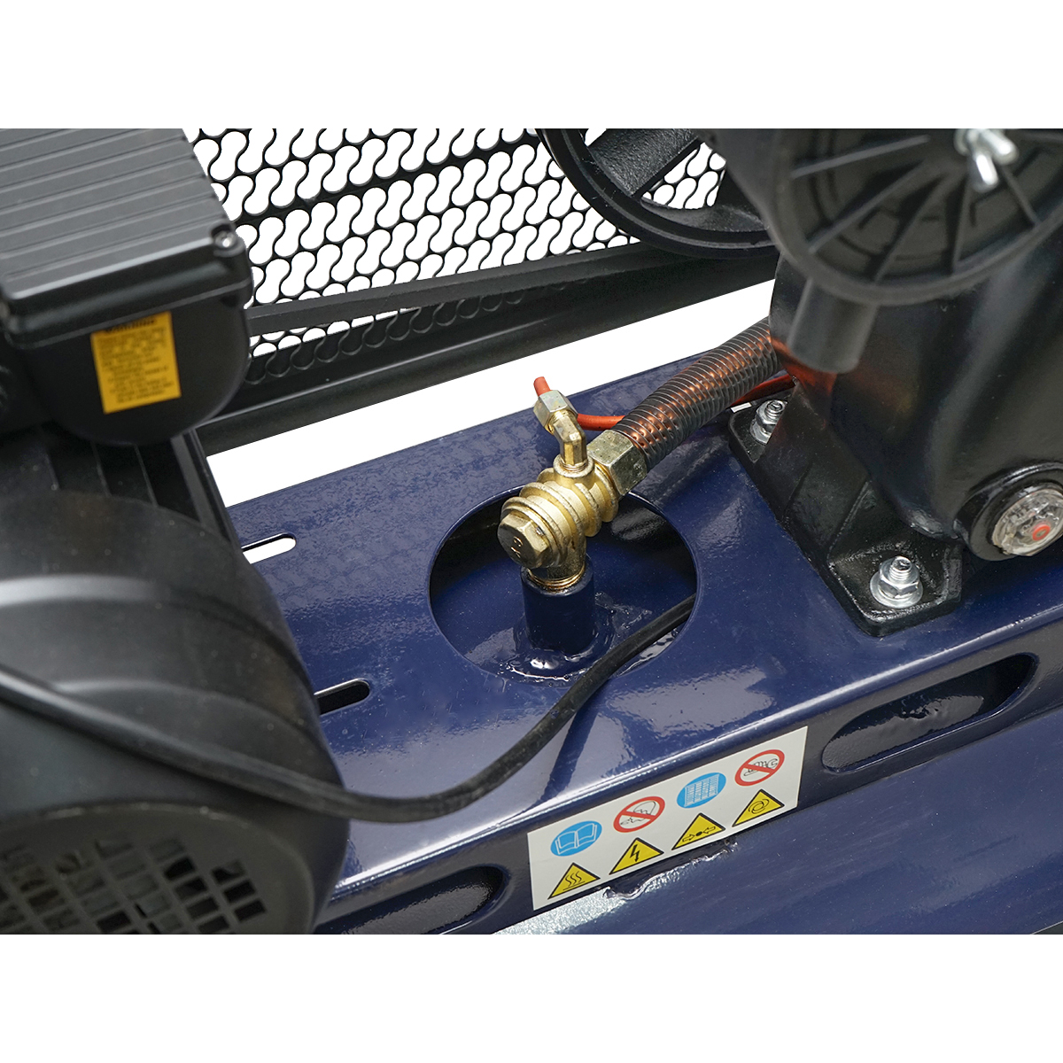 Compresor aer 1.5Kw 2Cp 220V butelie 100L Makute - imagine 8