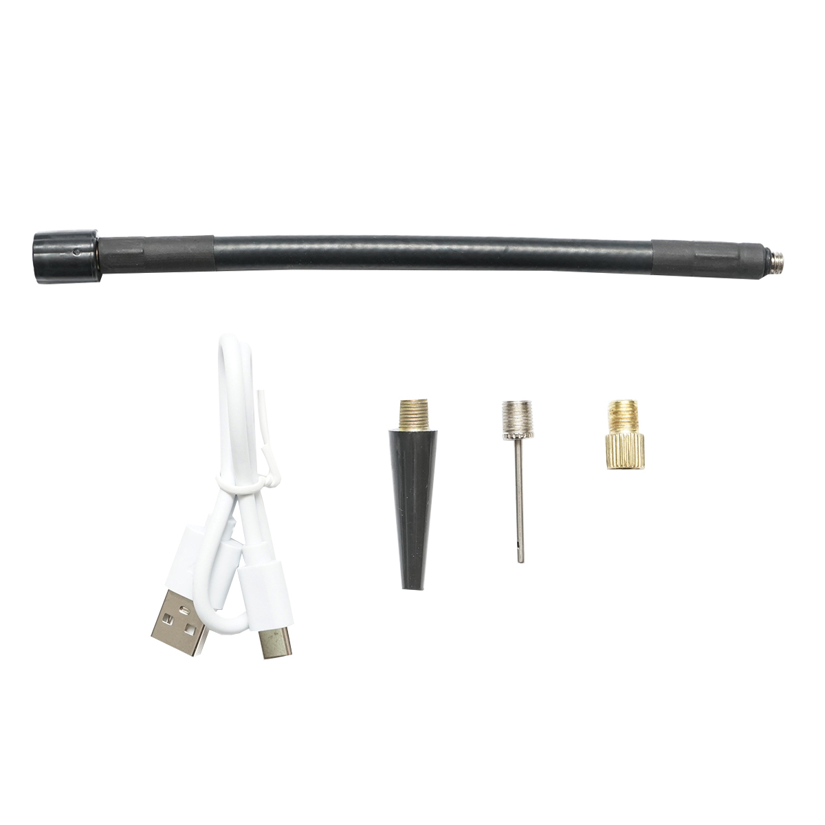 Compresor aer portabil negru 36W baterie 4000mA reincarcabila cu accesorii - imagine 6