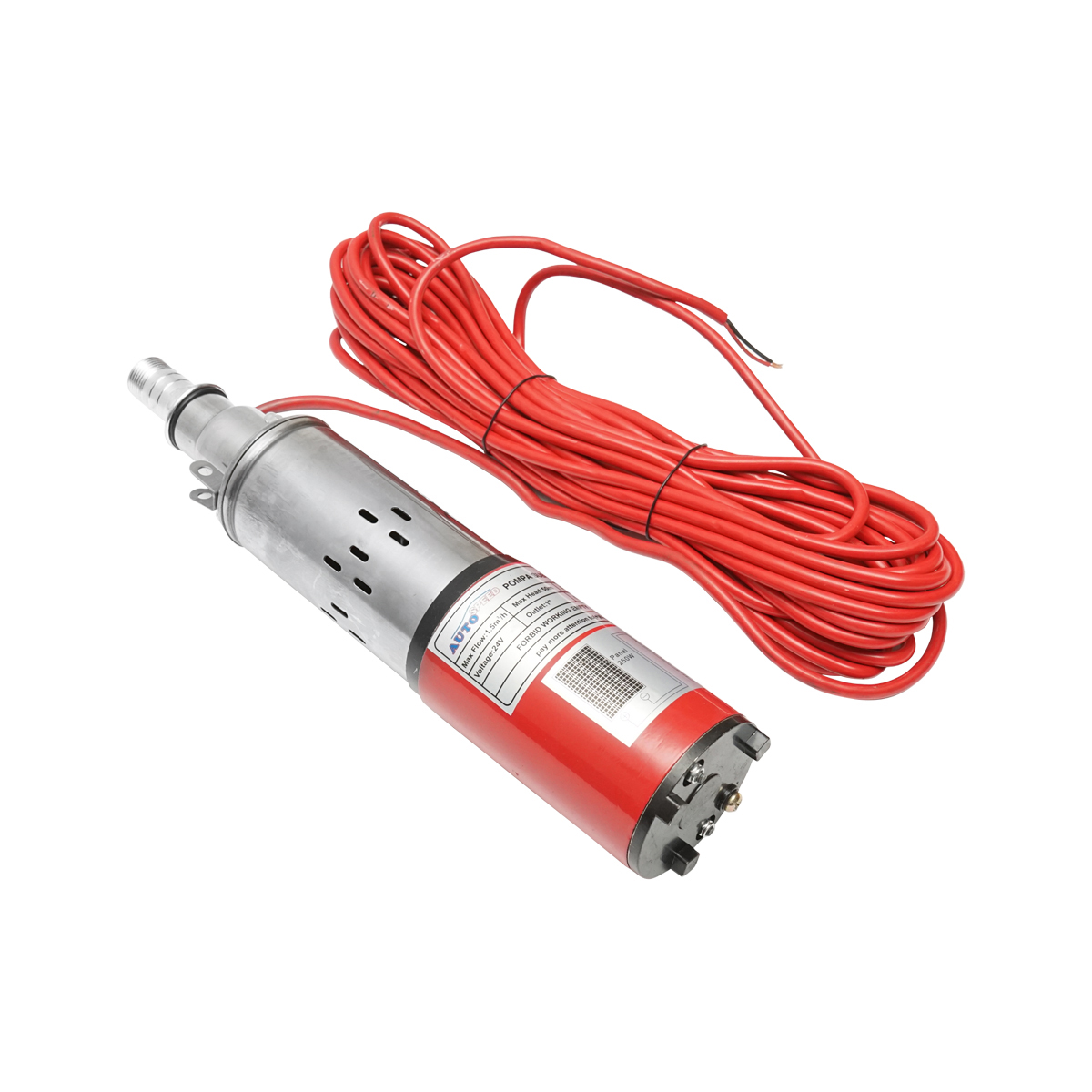 Pompa apa submersibila pentru panou solar 24V/250W 8A debit 1.5m3/h, D80mm - imagine 2