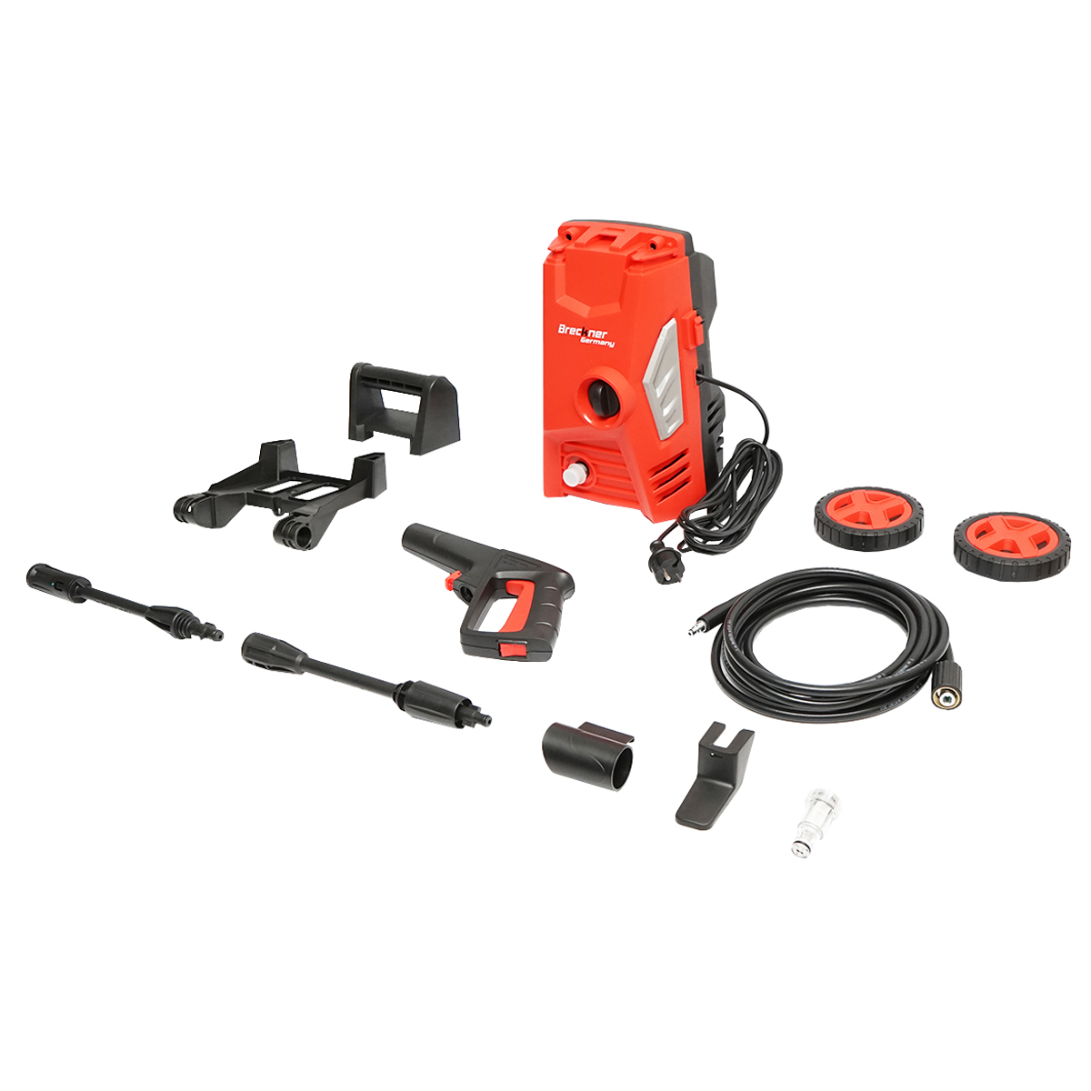 Aparat de spalat cu presiune 1600W, 130 bari 5.2l/min cu furtun si pistol Breckner Germany - imagine 2