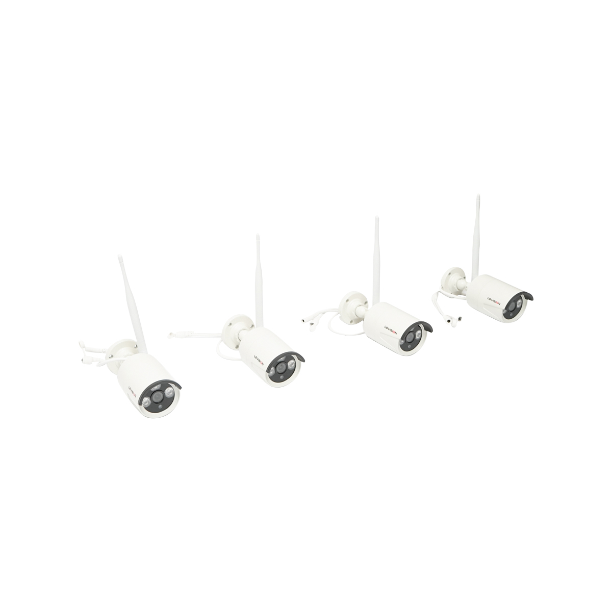 Sistem supraveghere CCTV 4 camere cu senzor de miscare WIFI, 2.4G, HD Ls Vision - imagine 2