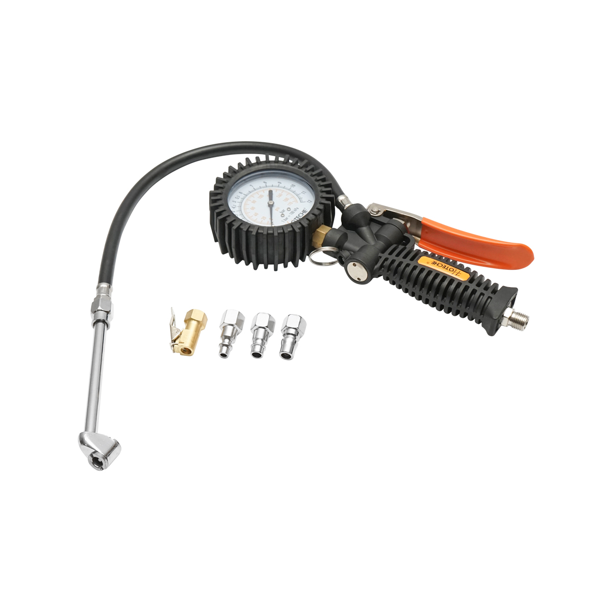 Pistol de umflat roti cu manometru mecanic 0-12 bar Hoteche - imagine 5