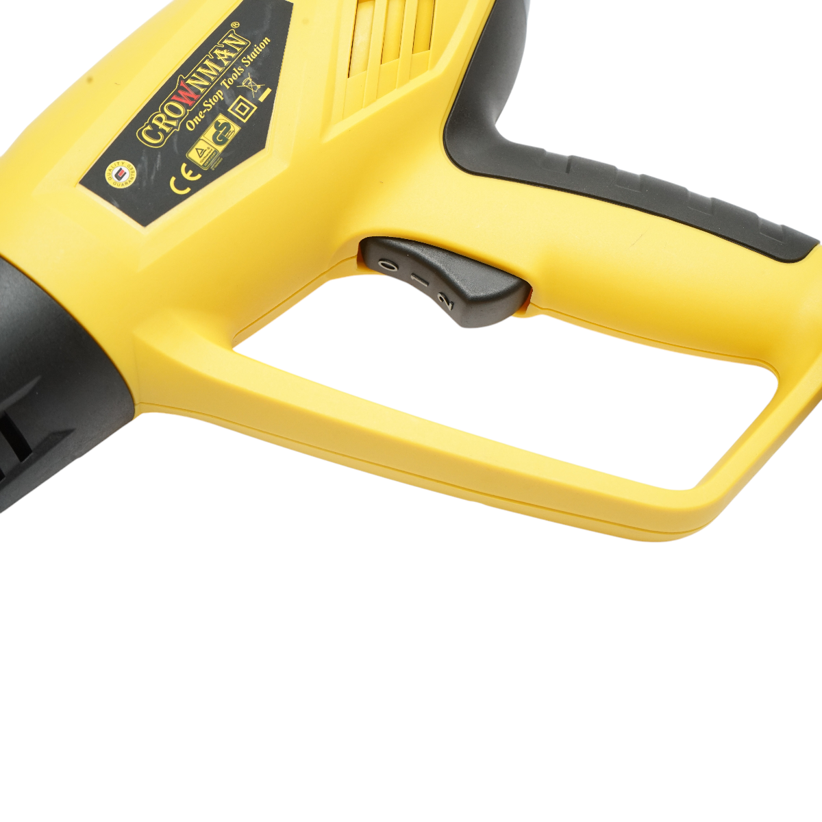 Pistol cu aer cald 2000W, 220V, debit aer 250/550 L/min, 2 trepte de temperatura 350/650°C Crownman - imagine 5