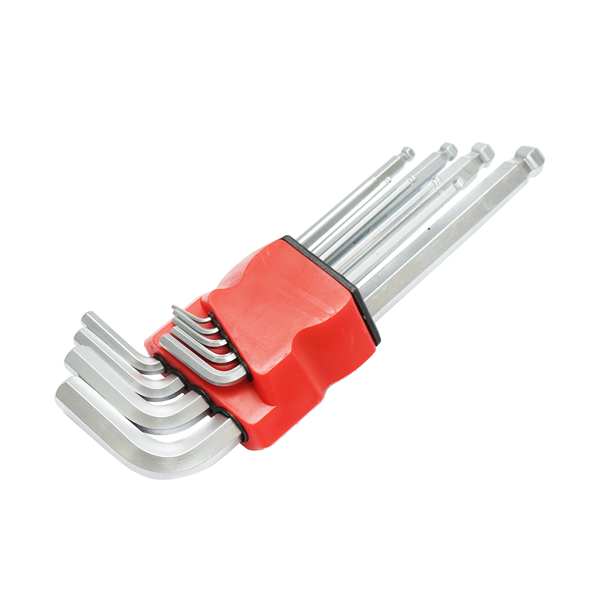 Set 9 chei imbus hexagonale lungi 1.5-10mm Cr-V Breckner Germany - imagine 3