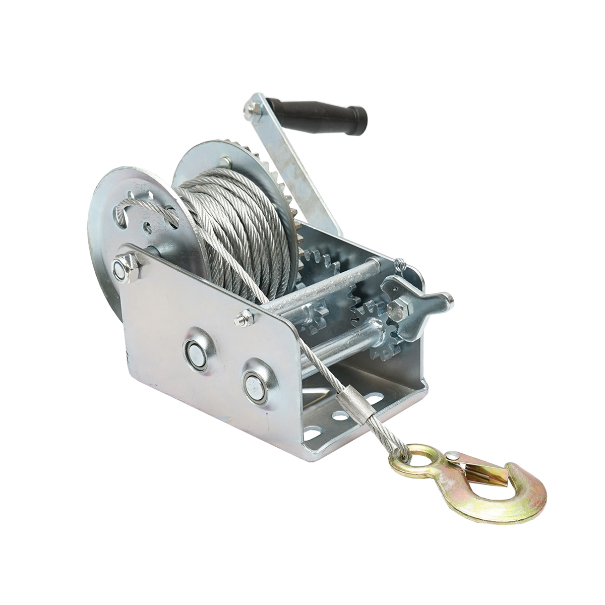 Troliu manual 900Kg cu cablu de otel fi 4.8mmx10m - imagine 3