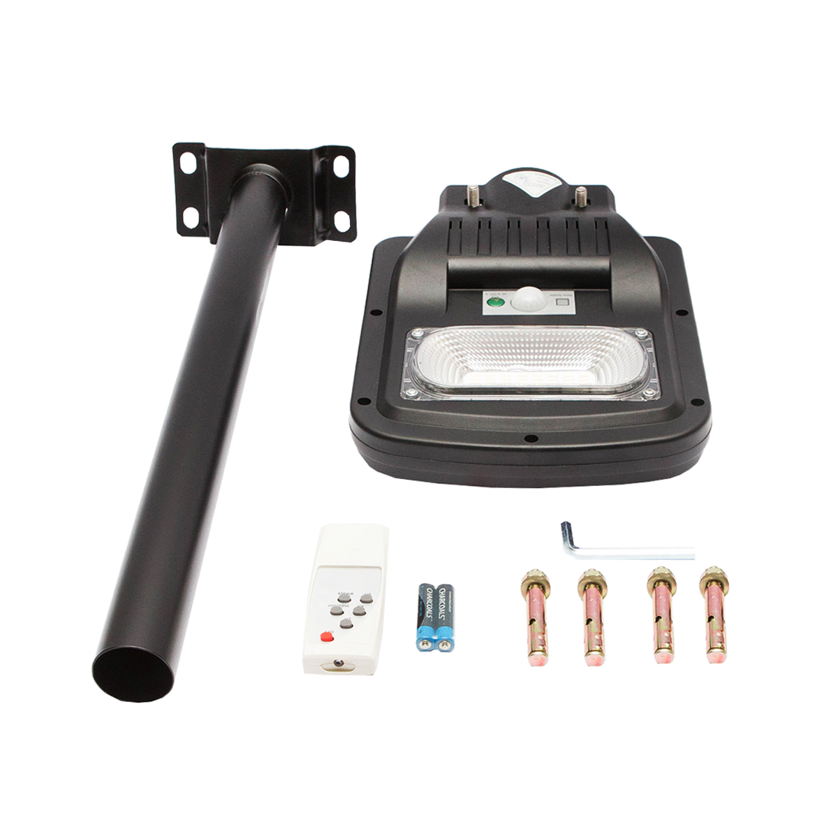 Lampa solara LED iluminat stradal 50W, 6500K, IP65 cu panou solar si prindere pe stalp Breckner Germany - imagine 2