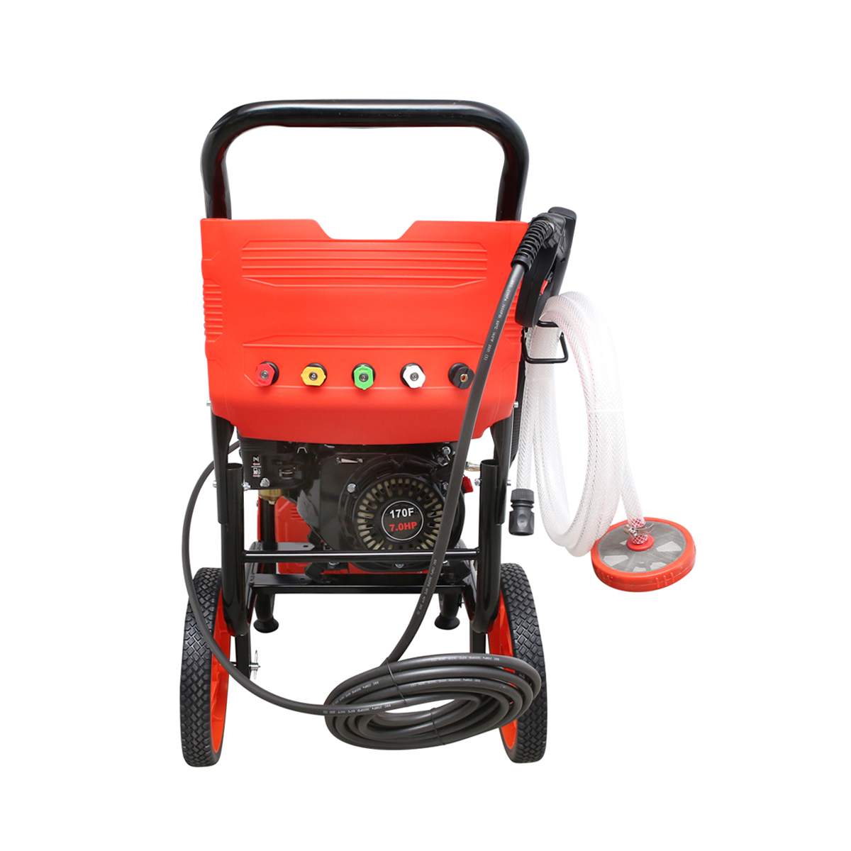 Aparat de spalat cu presiune pe benzina 7CP, 200 Bar, debit 500l/H cu furtun si pistol Thor - imagine 4