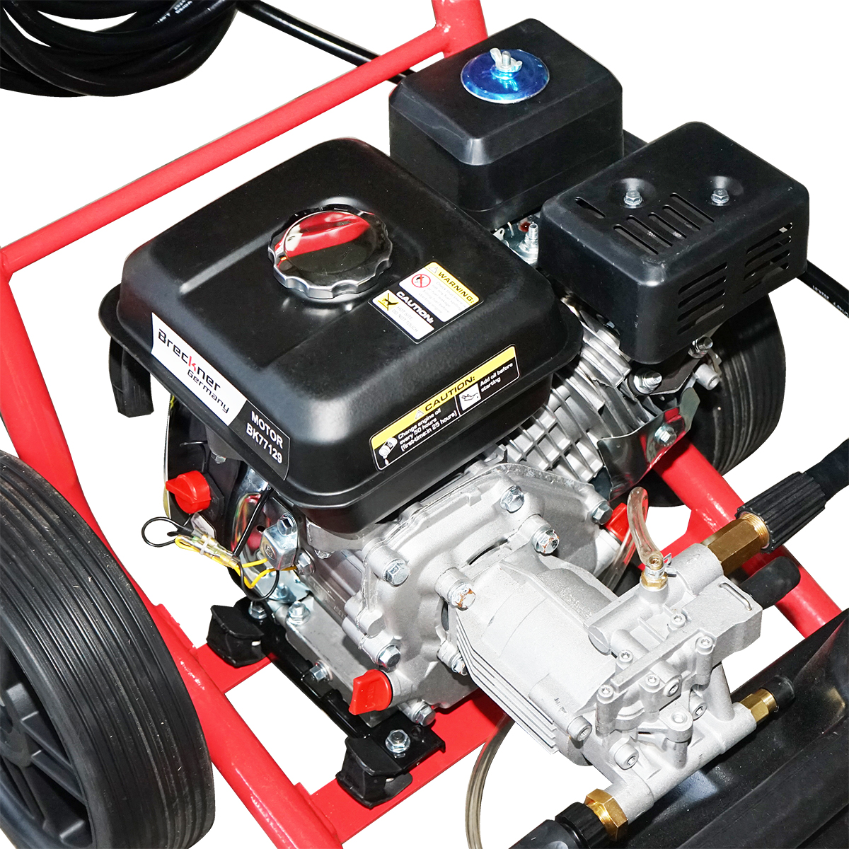 Aparat de spalat cu presiune pe benzina 7.5CP, 220 Bar, debit 510l/H cu furtun si pistol Breckner Germany - imagine 9