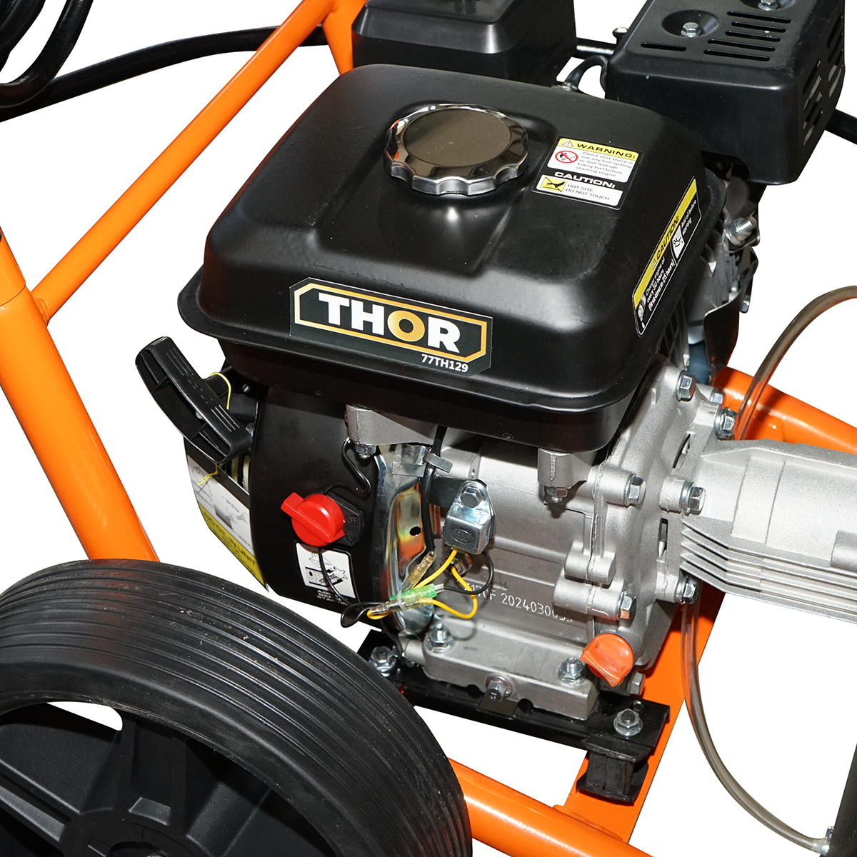 Aparat de spalat cu presiune pe benzina 7CP, 220 bar, debit 510 L/h cu furtun si pistol THOR - imagine 9