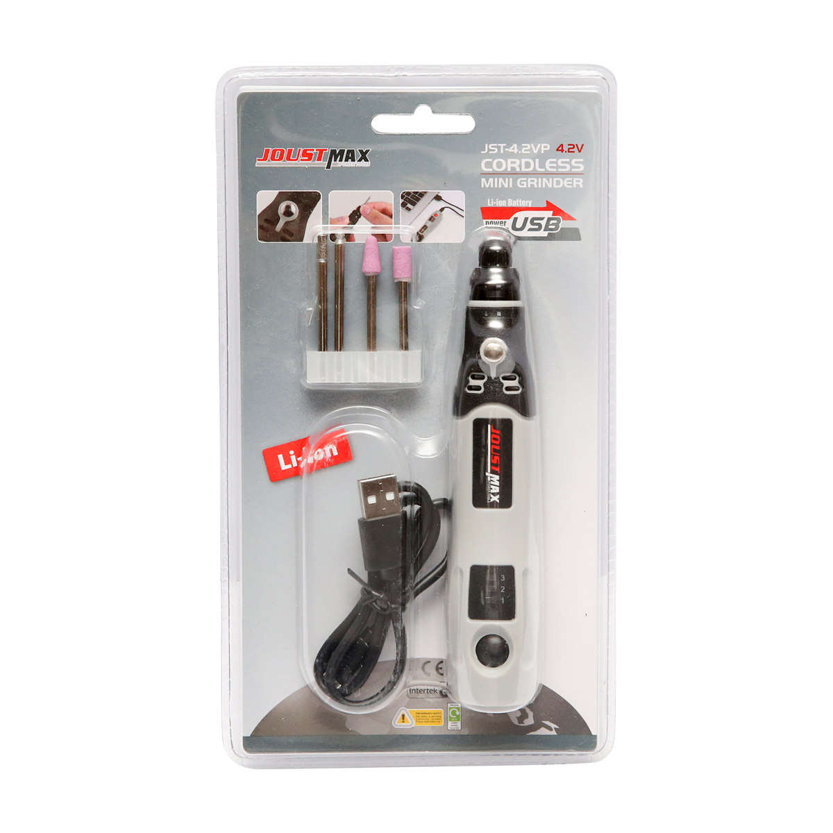 Mini polizor drept 4.2V 15000rpm cu baterie 600mAh JoustMax - imagine 4