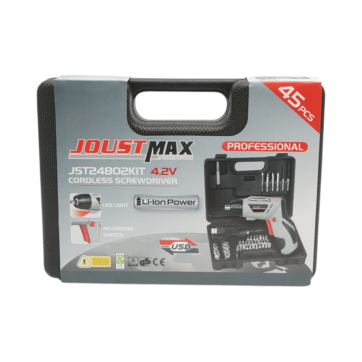 Masina de insurubat electrica cu acumulator 4.2V/500 mAh 45 piese Joustmax - imagine 2
