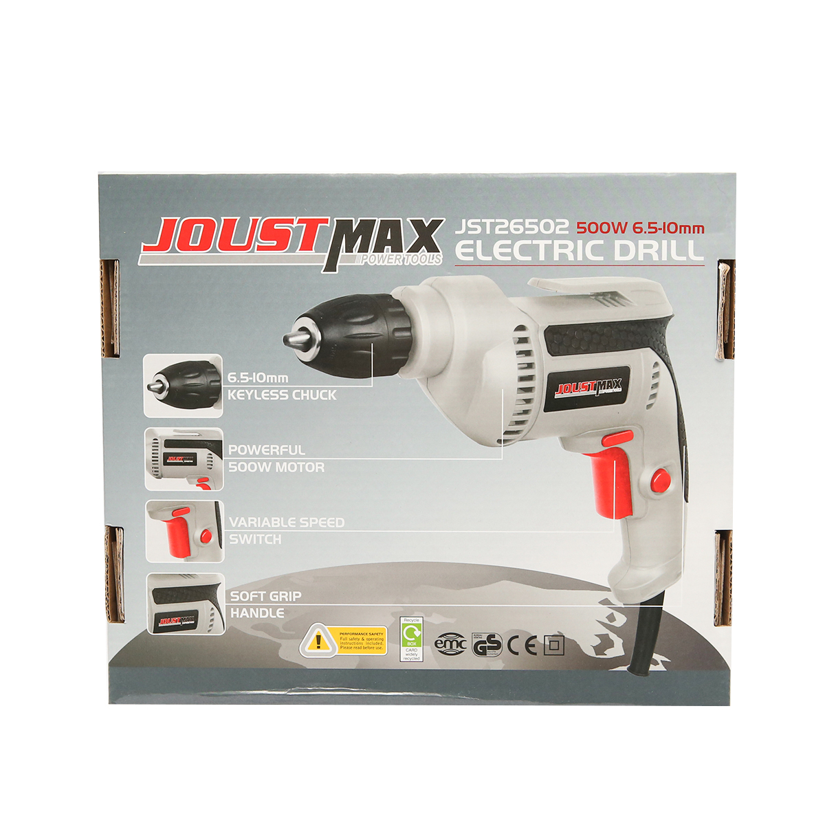 Masina de gaurit si insurubat electrica 500W, 2800RPM Joustmax - imagine 2