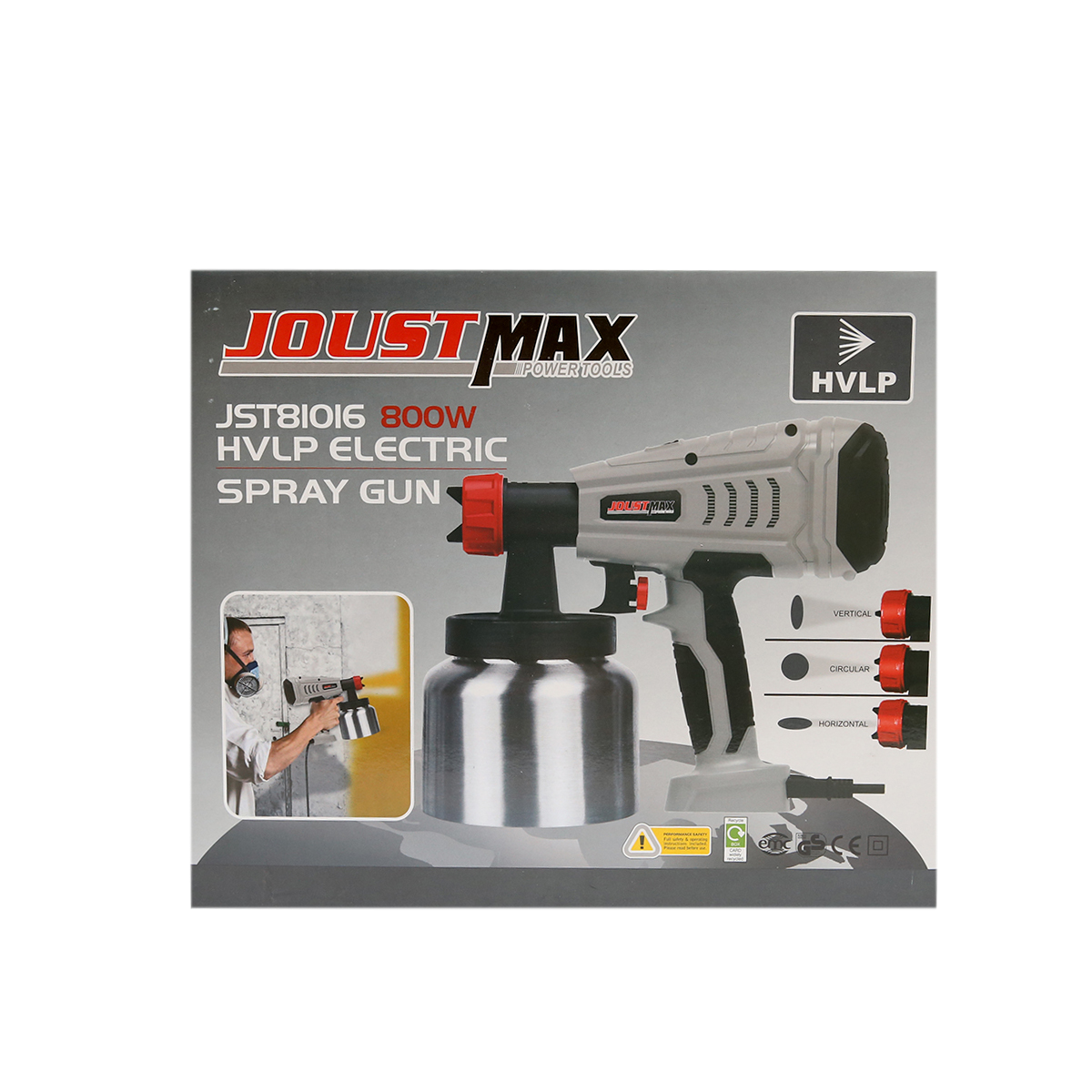 Pistol vopsit 800W, HVLP, 220V Joustmax - imagine 2