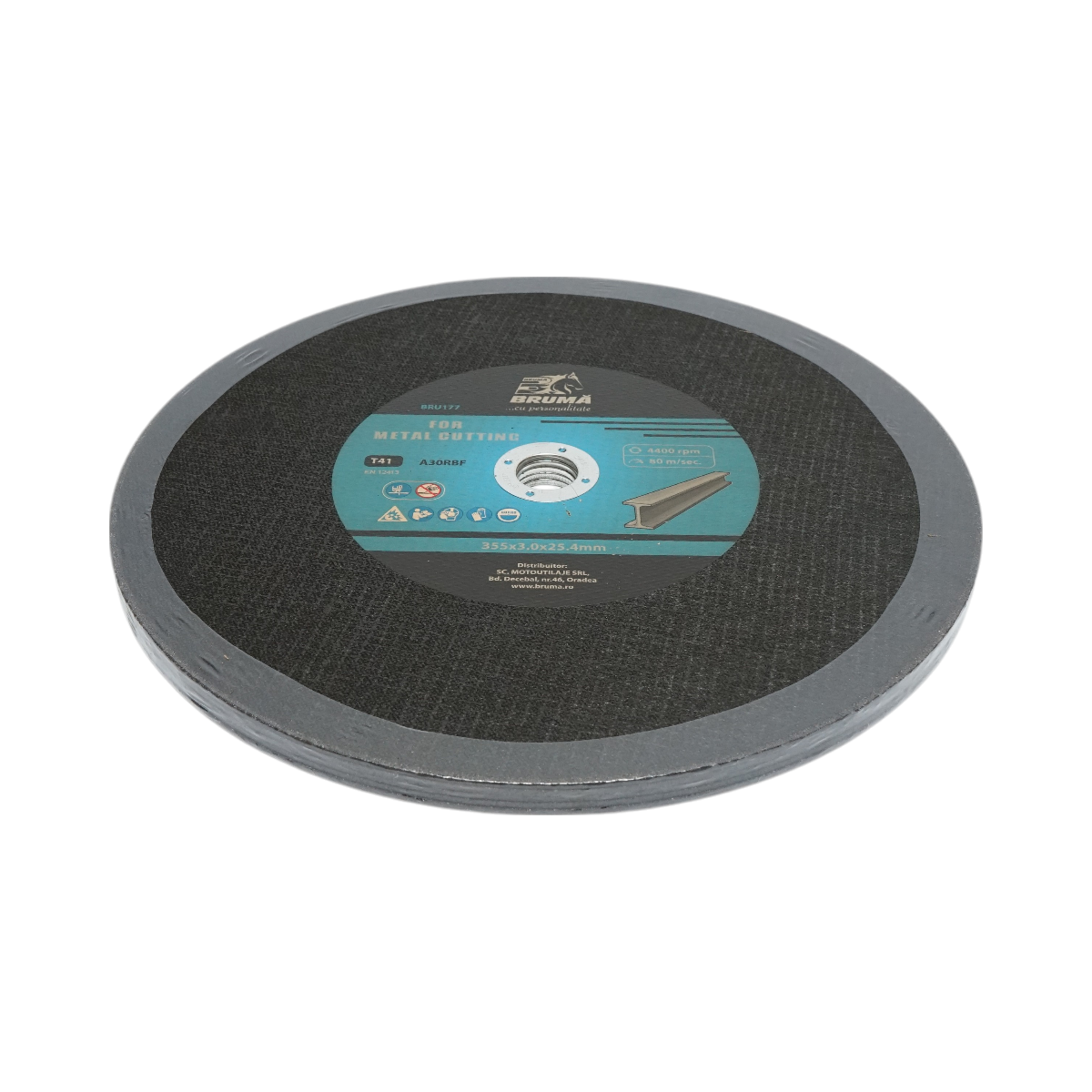 Panza disc flex pentru taiat si polizat metal T41 355x3.0x25.4mm - imagine 3