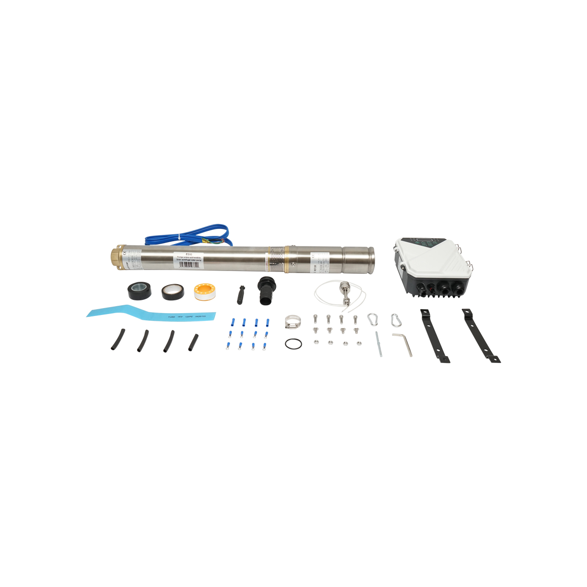 Pompa apa pentru panouri solare fotovoltaice submersibila D75mm, 3 mc/h, 48V, D78mm, 600W DF-48 - imagine 2