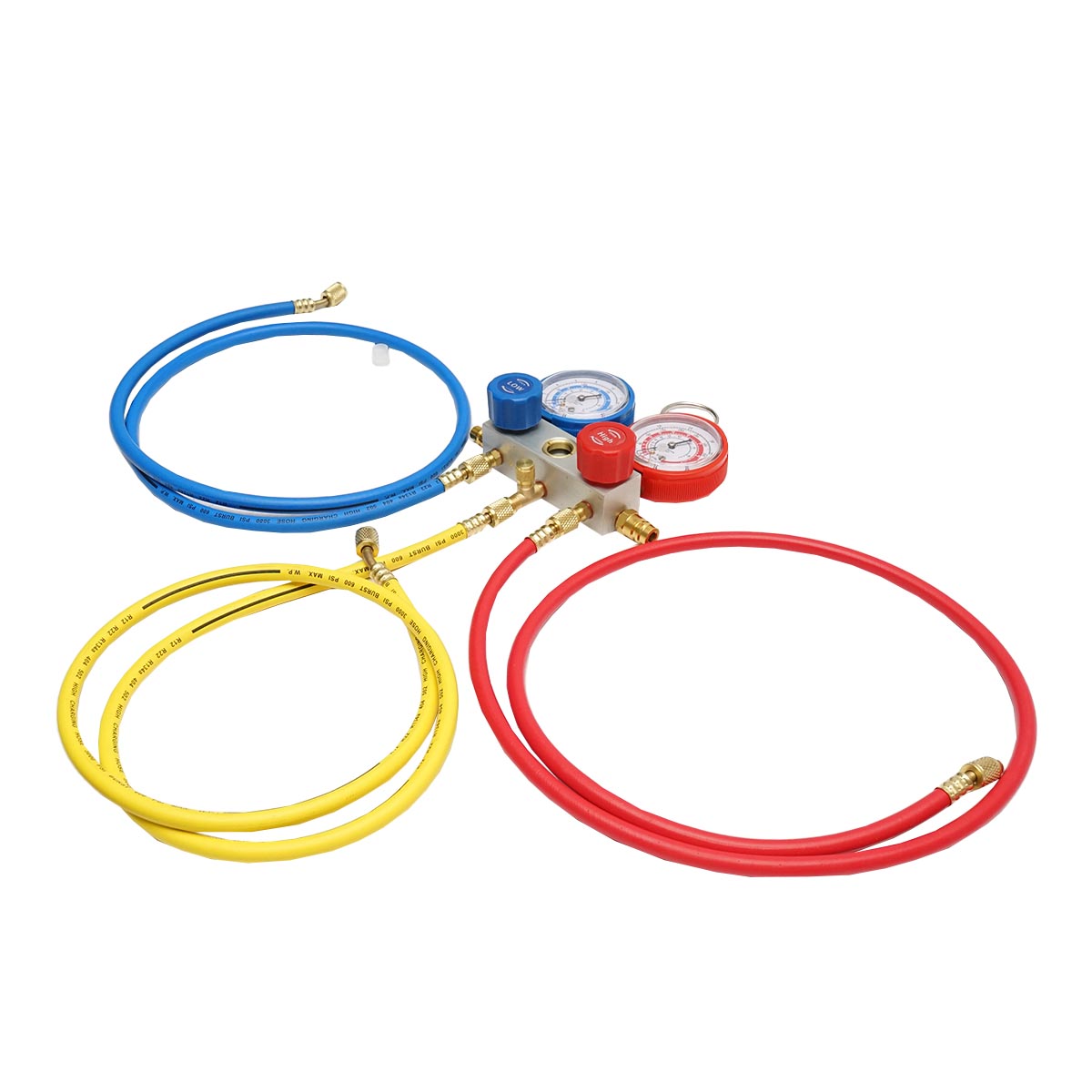 Set baterie manometru cu 2 cai pentru agent frigorific, AC R22 Breckner Germany - imagine 7