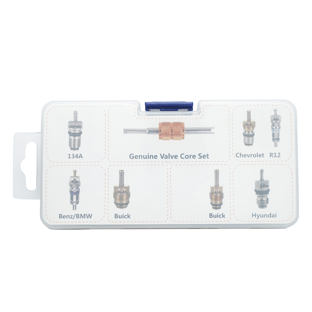 Trusa ventile, supape aer conditionat cu cheie Breckner Germany - imagine 3