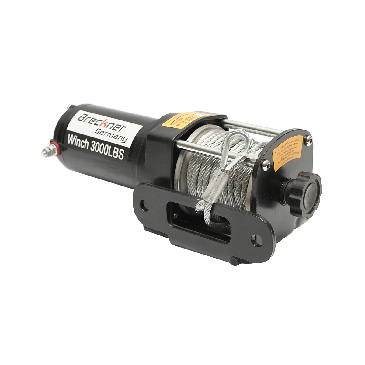 Troliu electric cu telecomanda 12V, 1,6T (3000lbs) cablu otel 5x11m, solenoid 100A Breckner Germany - imagine 2