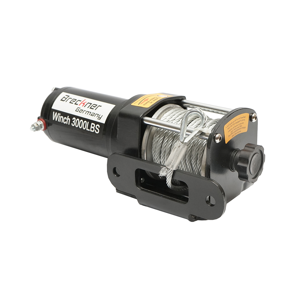 Troliu electric cu telecomanda 12V, 1,6T (3000lbs) cablu otel 5x11m, solenoid 100A Breckner Germany - imagine 2