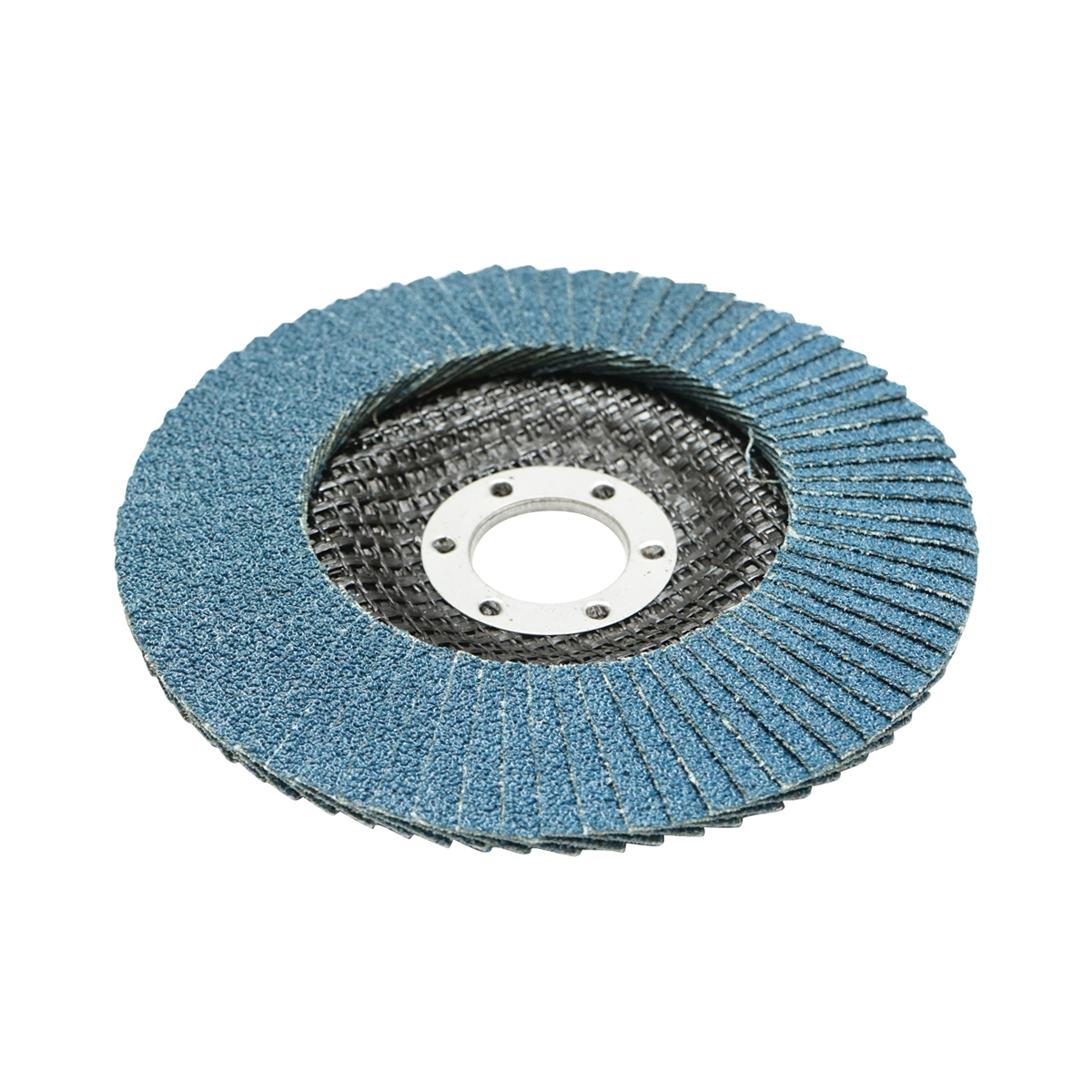 Disc lamelar abraziv cu zirconiu pentru polizat metal inox P60, 125mm Breckner Germany - imagine 2