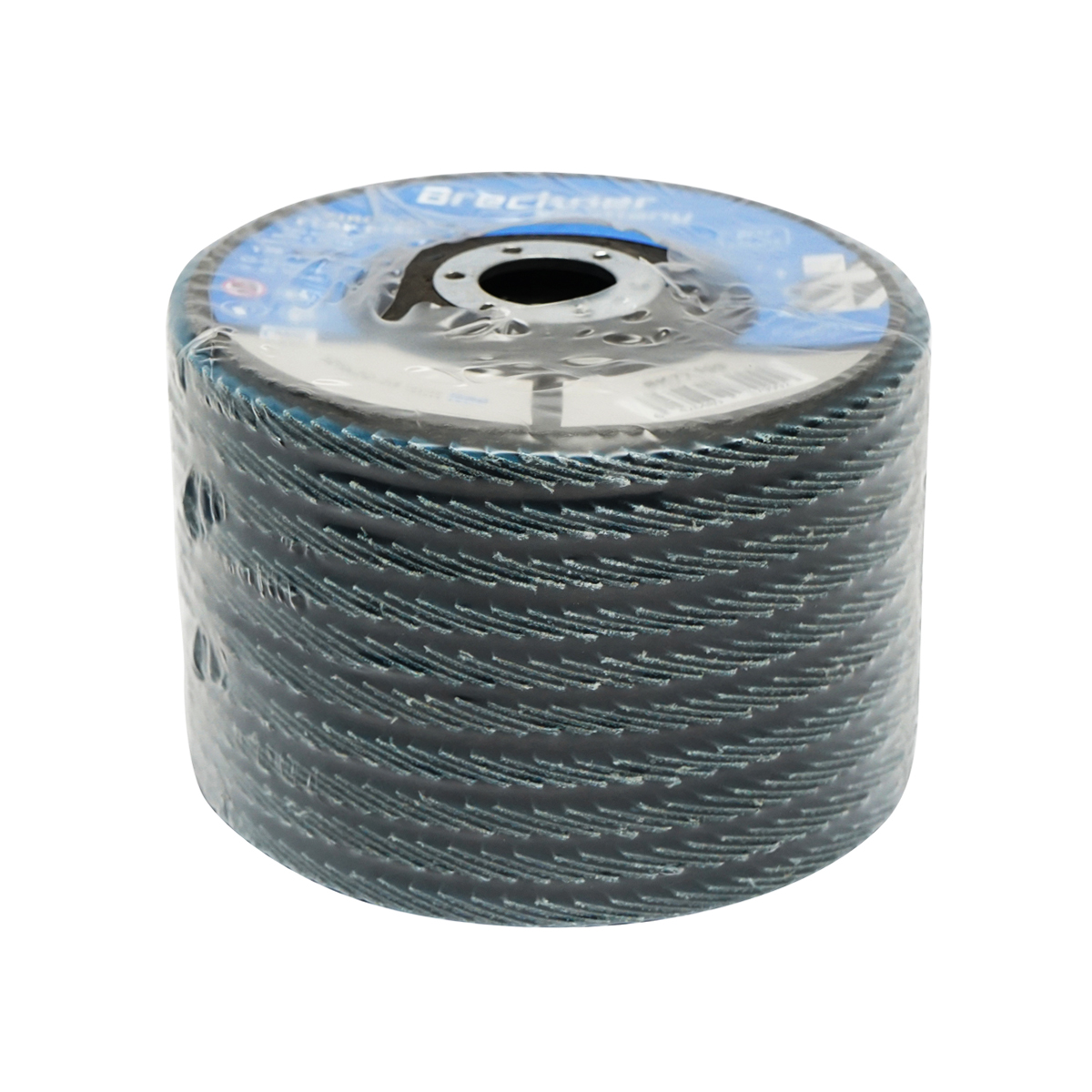 Disc lamelar abraziv cu zirconiu pentru polizat metal inox P60, 125mm Breckner Germany - imagine 3