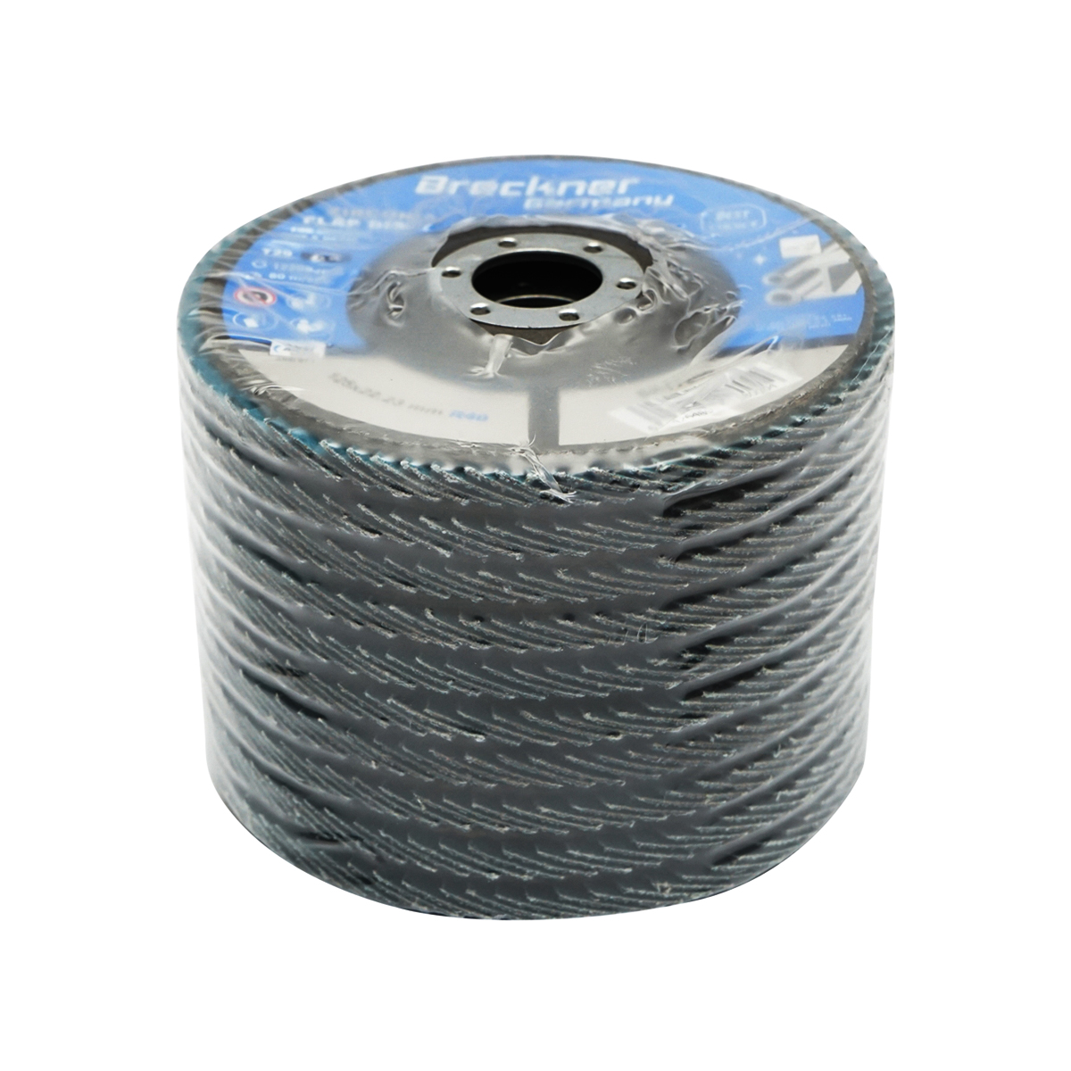 Disc lamelar abraziv cu zirconiu pentru taiat si polizat metal, inox R40, 125mm Breckner Germany - imagine 3