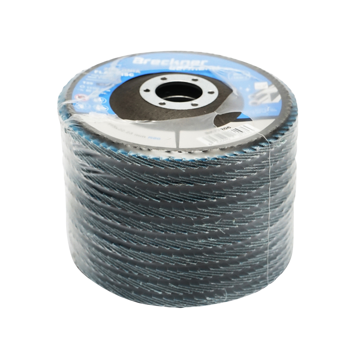 Disc lamelar abraziv cu zirconiu pentru taiat si polizat metal, inox P80, 115mm Breckner Germany - imagine 3