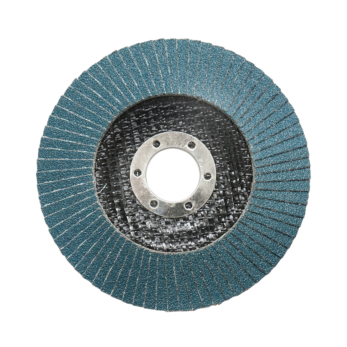 Disc lamelar abraziv cu zirconiu pentru polizat metal, inox P100, 115mm Breckner Germany - imagine 2