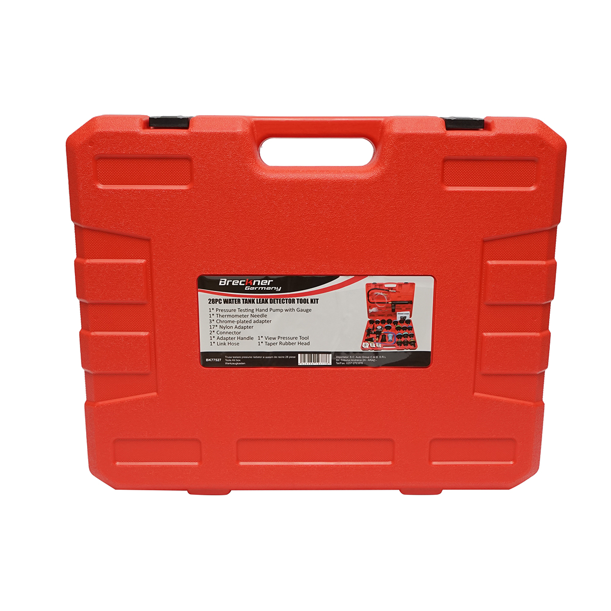 Kit testare presiune radiator, sistem de racire 28 piese Breckner Germany - imagine 2