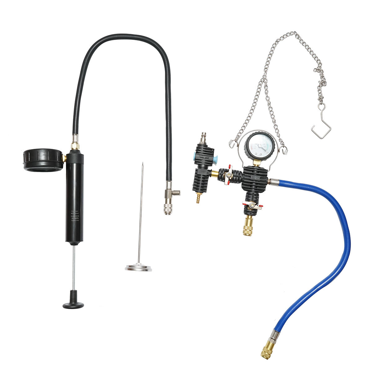 Kit testare presiune radiator, sistem de racire 28 piese Breckner Germany - imagine 4
