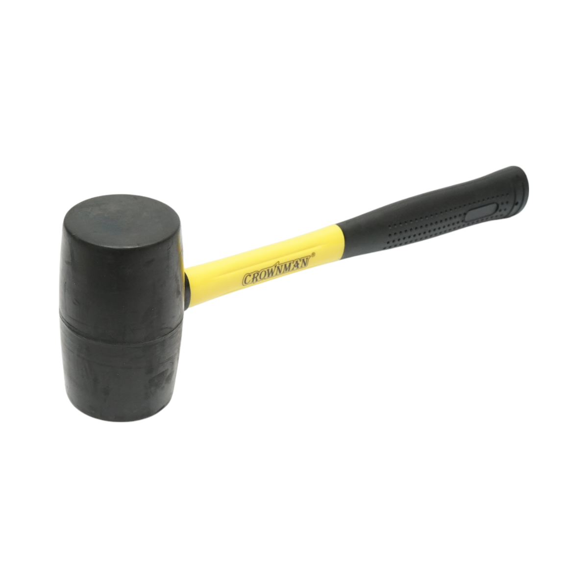 Ciocan de cauciuc 900gr cu maner din fibra de sticla Crownman - imagine 2