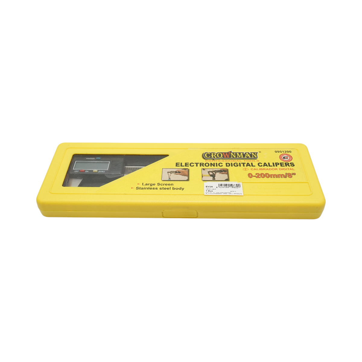 Subler digital profesional 200mm, scala dubla mm/inch, masuratoare interioara, exterioara, adancime Crownman - imagine 3