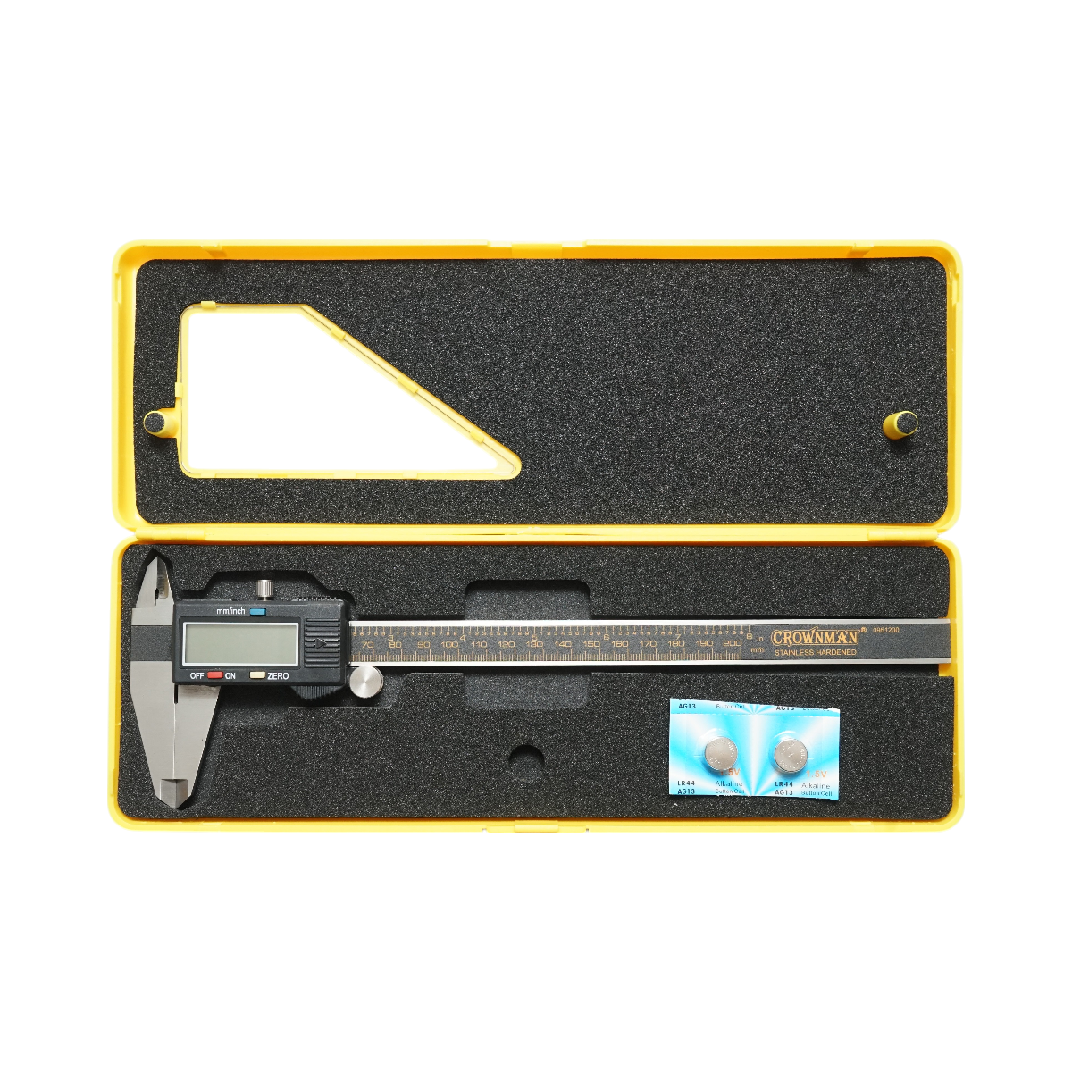 Subler digital profesional 200mm, scala dubla mm/inch, masuratoare interioara, exterioara, adancime Crownman