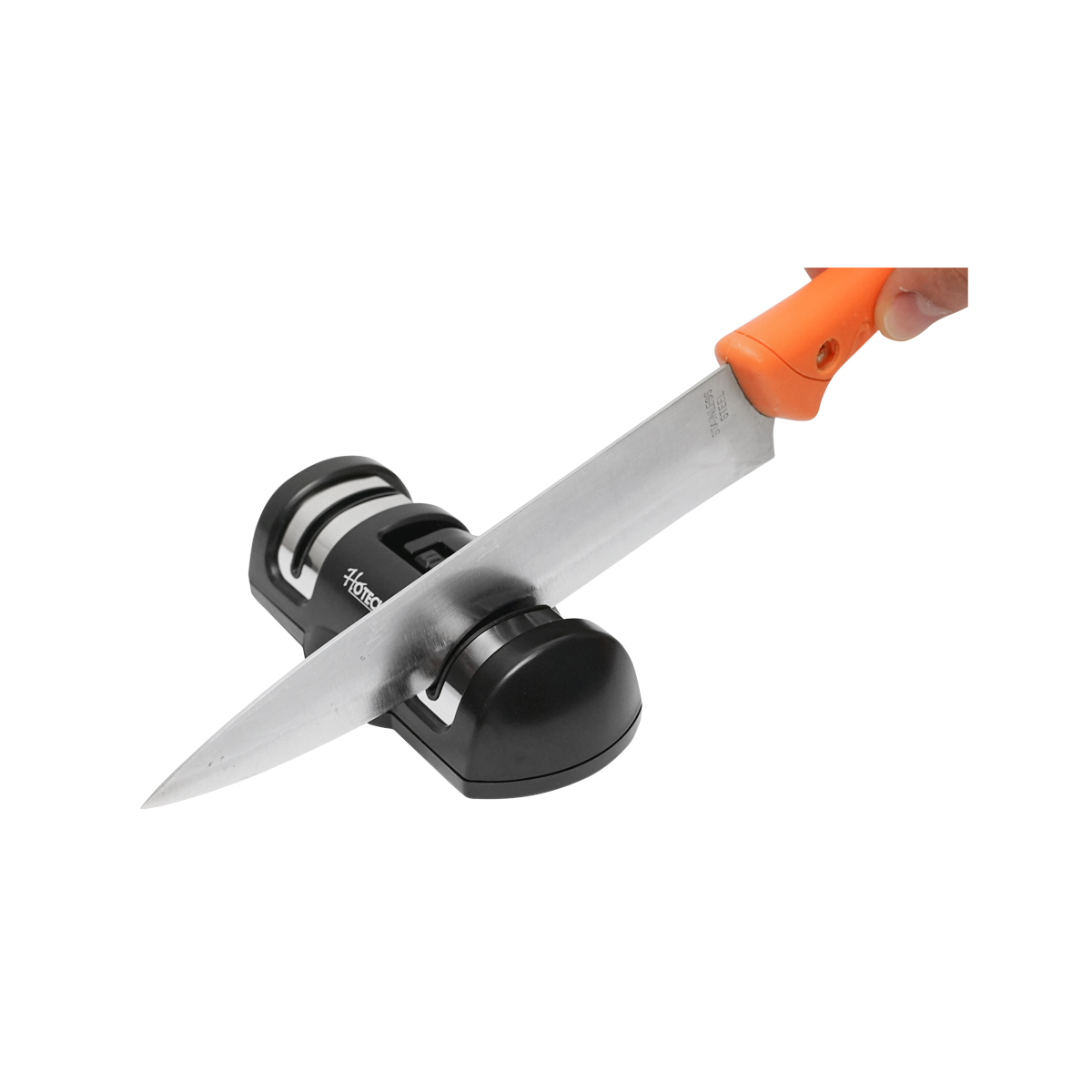Aparat pentru ascutit cutite metalice si ceramice cu ventuza antiderapanta 140x72x40mm - imagine 3