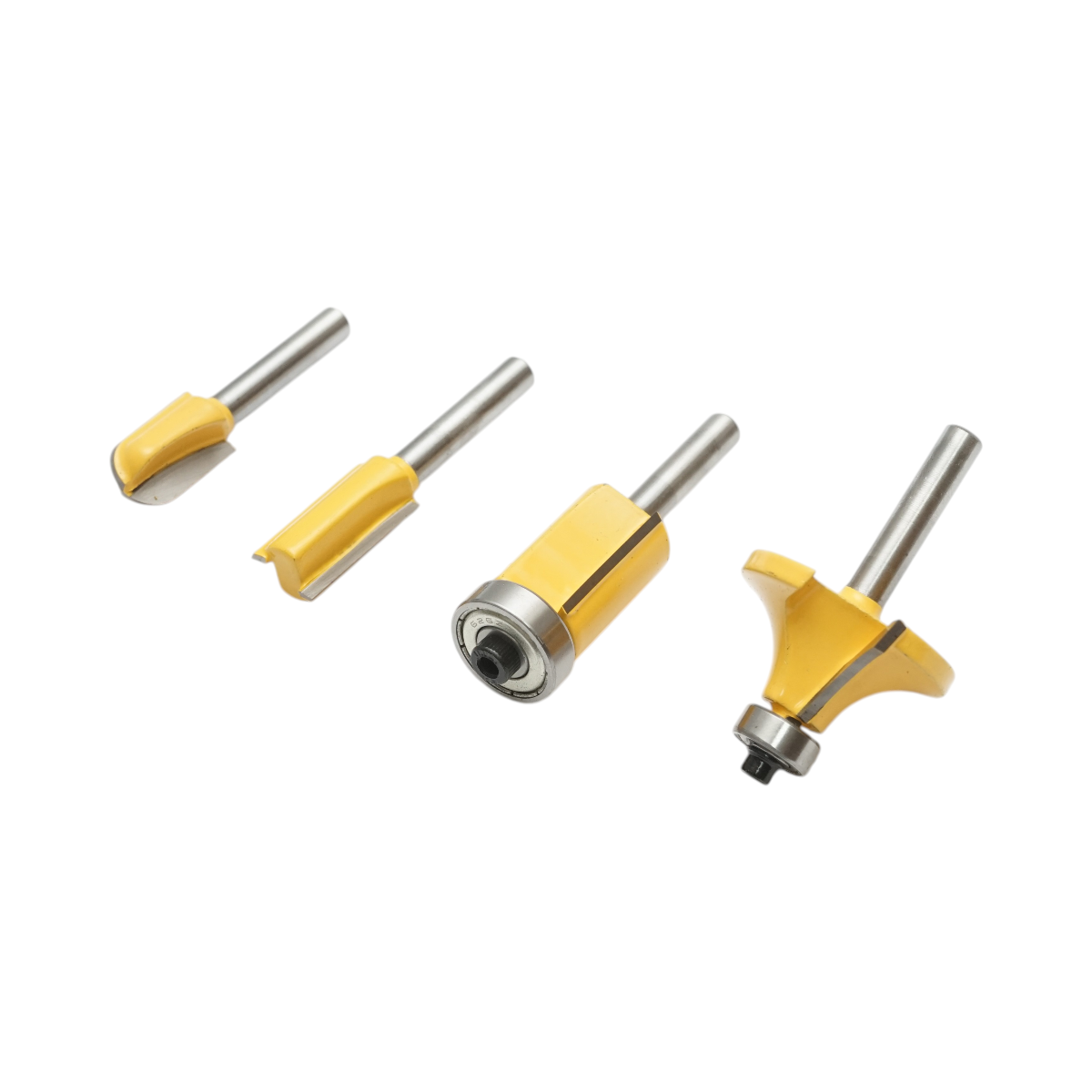 Set 35 freze lemn cu rulment, tija 8mm otel pentru masina de frezat - imagine 4