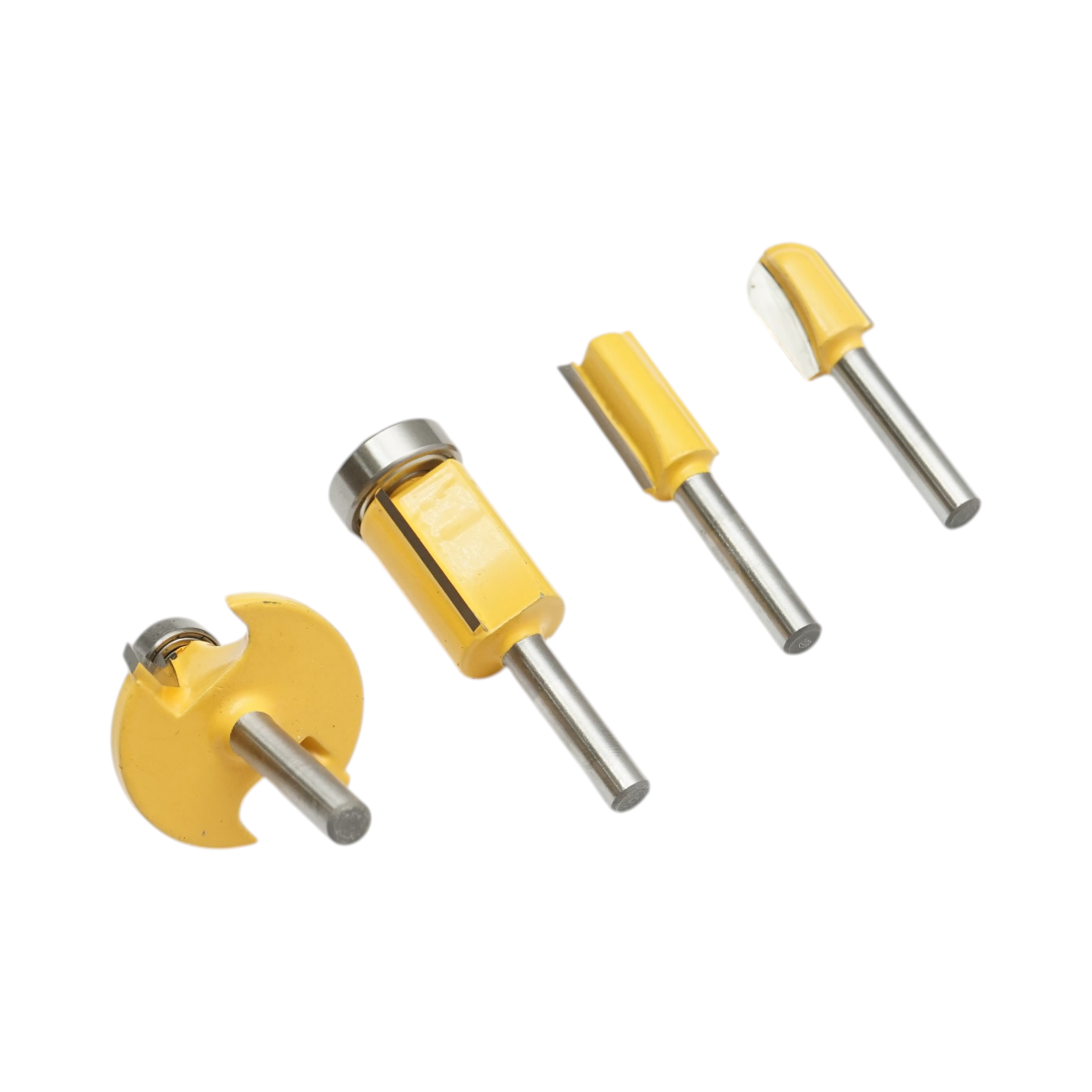 Set 35 freze lemn cu rulment, tija 8mm otel pentru masina de frezat - imagine 6