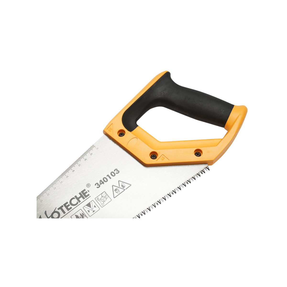 Fierastrau manual pentru lemn cu dinti in 3 muchii caliti 400 mm Hoteche - imagine 4