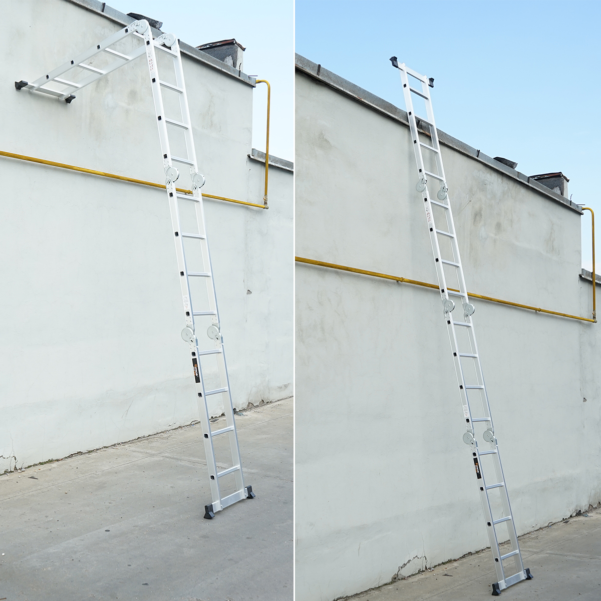 Scara multifunctionala cu 4 segmente 4.6m, sarcina 150 Kg - imagine 2