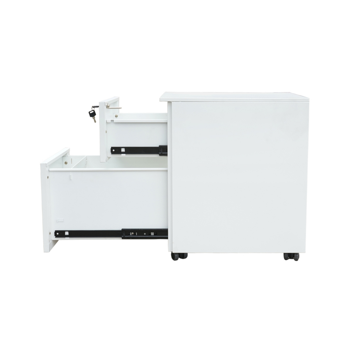 Clasificator, fiset metalic 2 sertare cu role 560x340x480mm, RAL7035 Breckner Germany - imagine 6