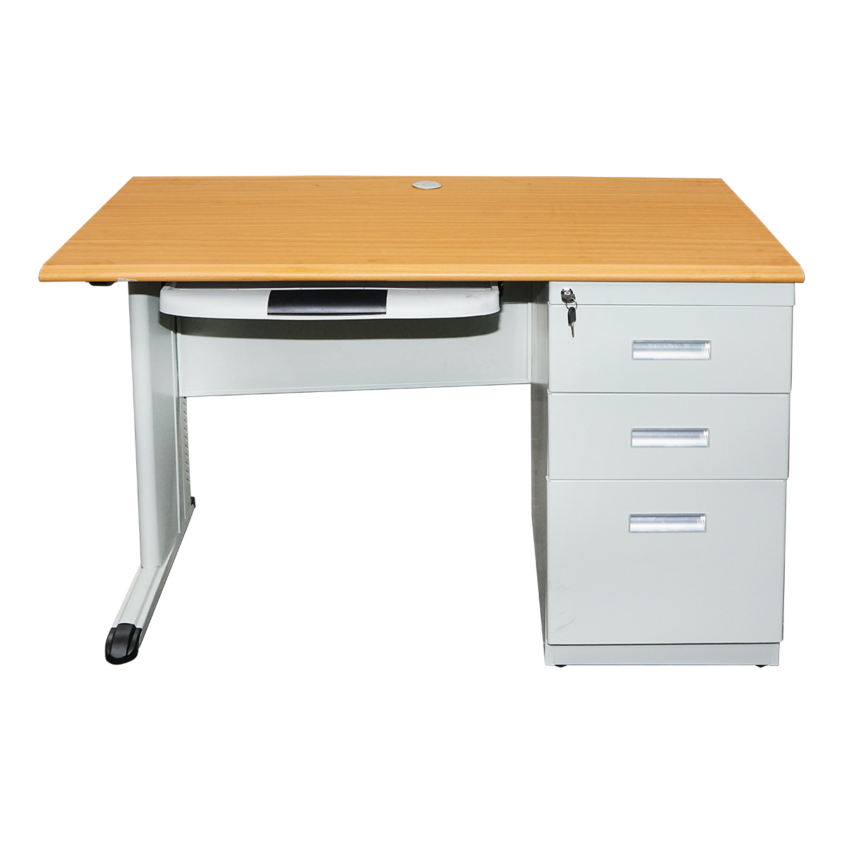 Birou metalic cu 3 sertare si blat din pal 1200 x 600 x 750H  mm Breckner Germany