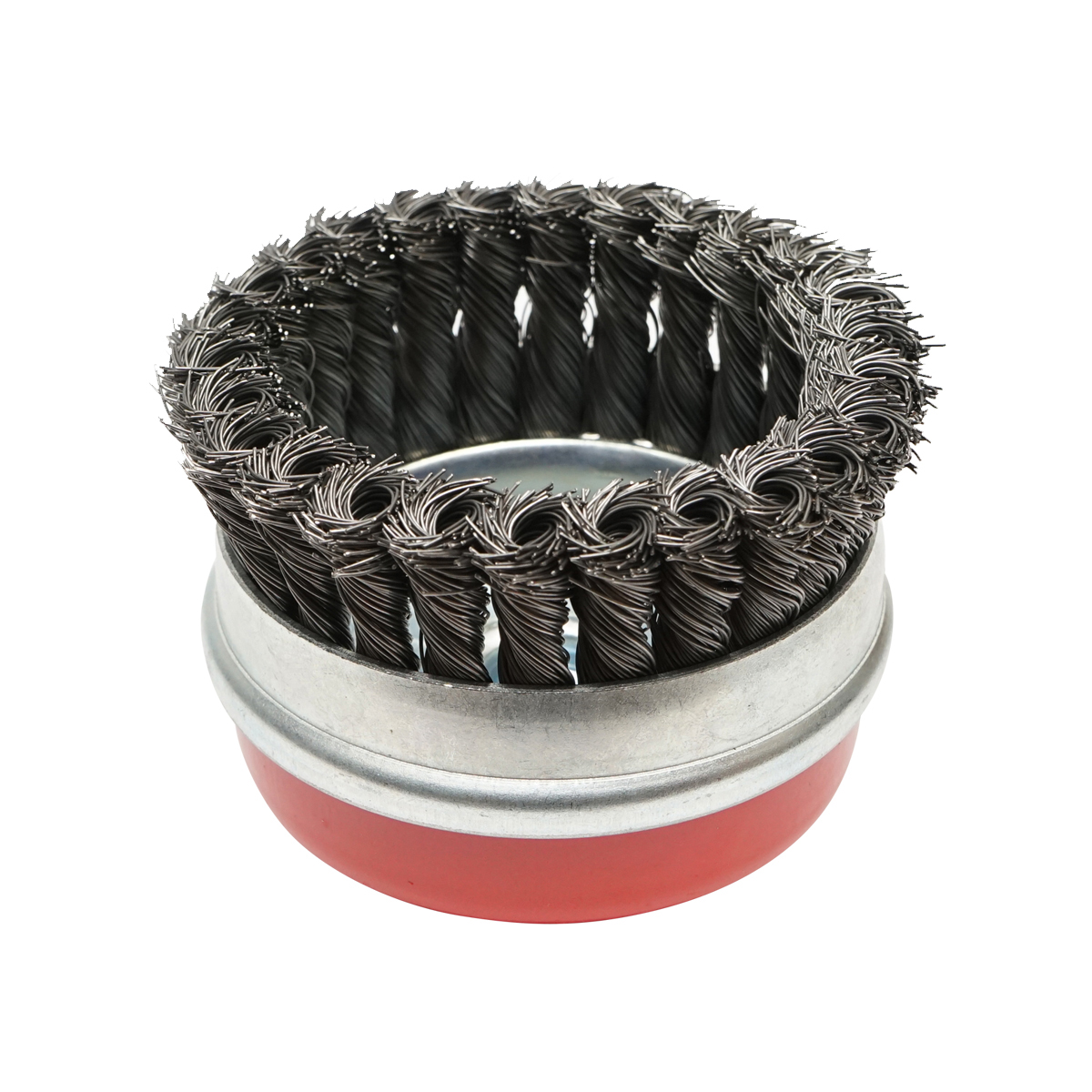 Perie sarma cu toroane tip cupa cu fir rasucit 100mm, M14 Breckner Germany - imagine 2