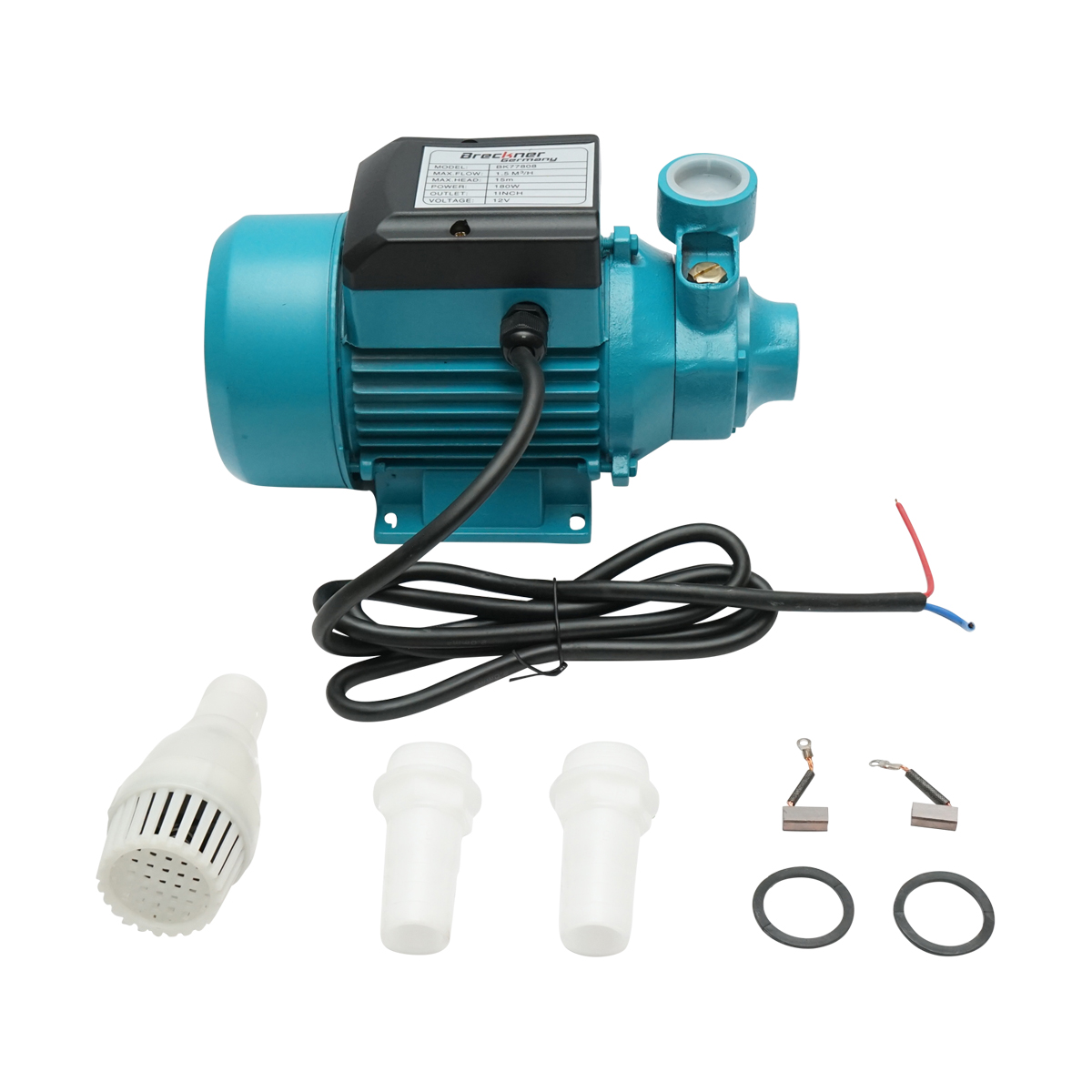 Pompa apa de suprafata 180W, 12V debit  1,5m3/h pentru panou solar fotovoltaic Breckner Germany