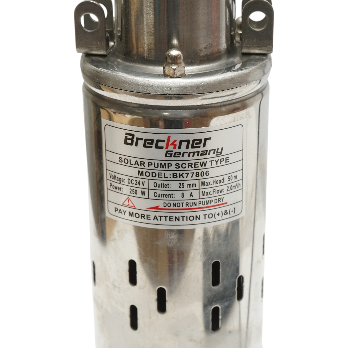 Pompa apa submersibila D80mm, 250W, 24V, 2m3/h pentru panou solar fotovoltaic Breckner Germany - imagine 4