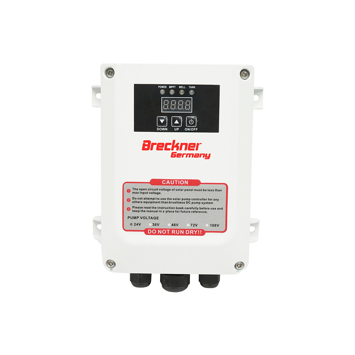 Pompa apa submersibila 300W, 24V debit 3.5m3/h, D75mm cu controller pentru panou solar fotovoltaic Breckner Germany - imagine 7