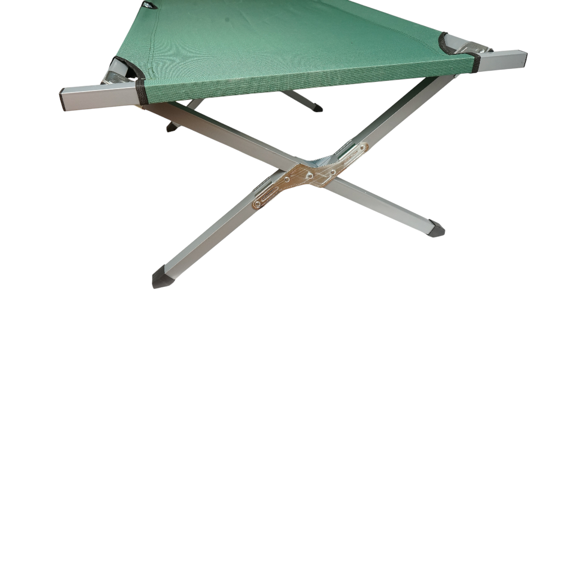 Pat pliabil de campanie, camping verde olive 190x66x42cm Breckner Germany - imagine 9