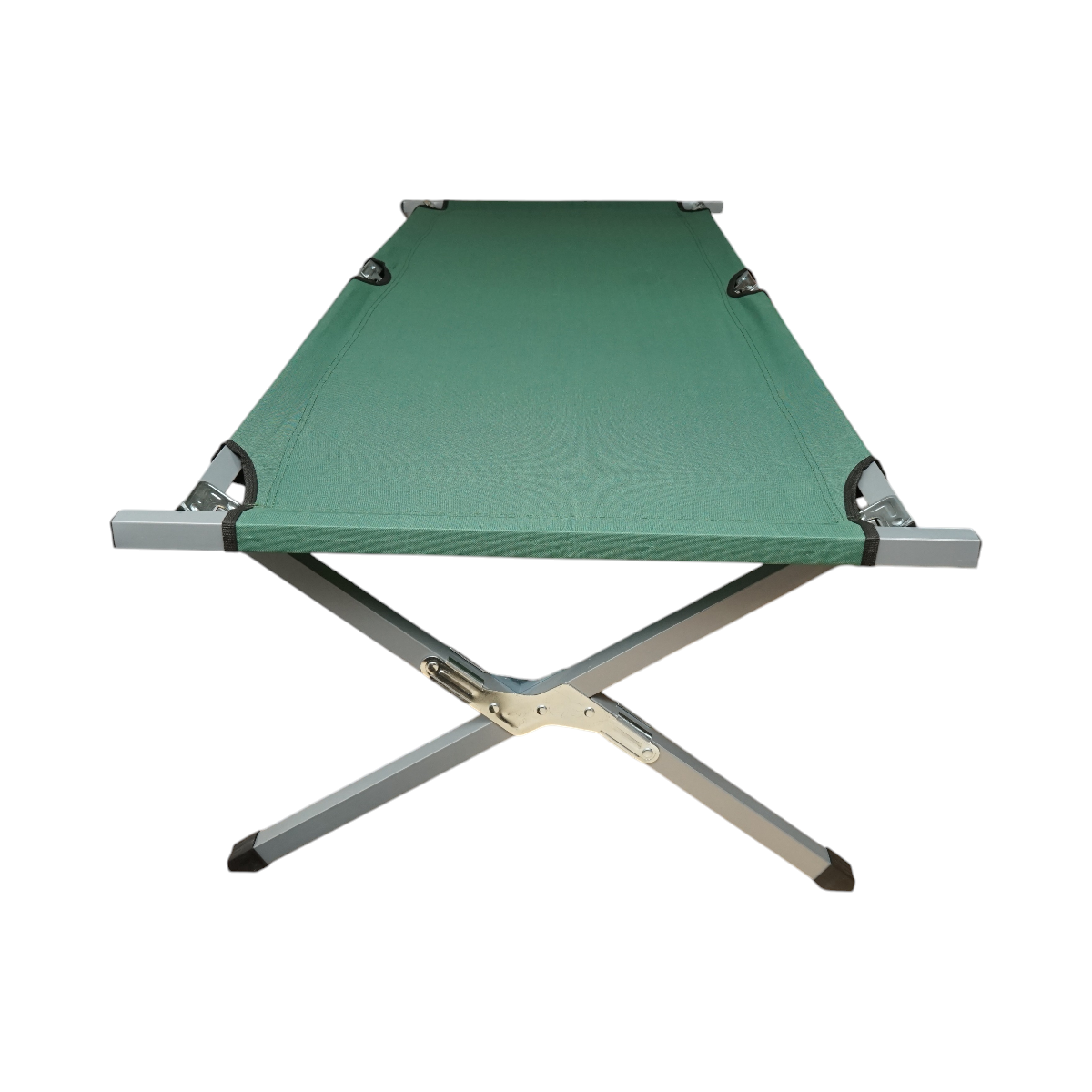 Pat pliabil de campanie, camping verde olive 190x66x42cm Breckner Germany - imagine 3