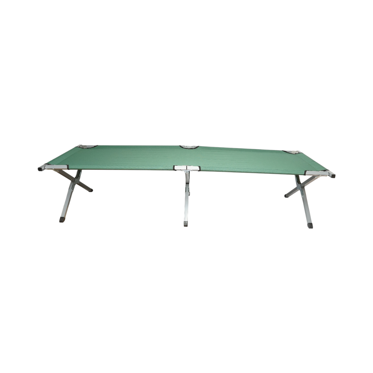 Pat pliabil de campanie, camping verde olive 190x66x42cm Breckner Germany - imagine 2
